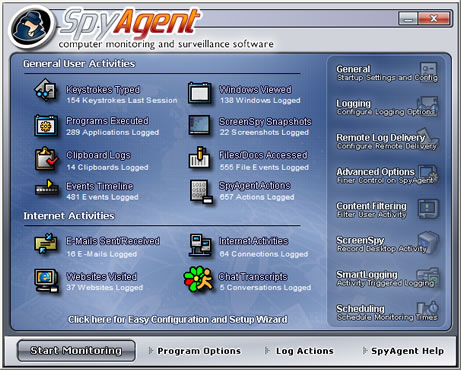 SpyAgent PC Monitoring Surveillance Software is 
